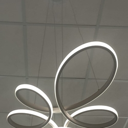 Colgante de 150x83x45,5 Cm 4000k 3900 lúmenes acabado blanco - Imagen 1